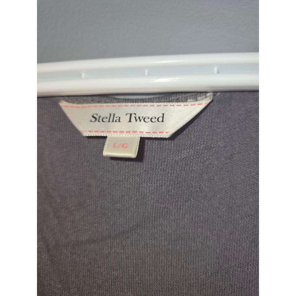 Women's Stella Tweed Gray Sequin Tank Top L - Picture 3 of 6